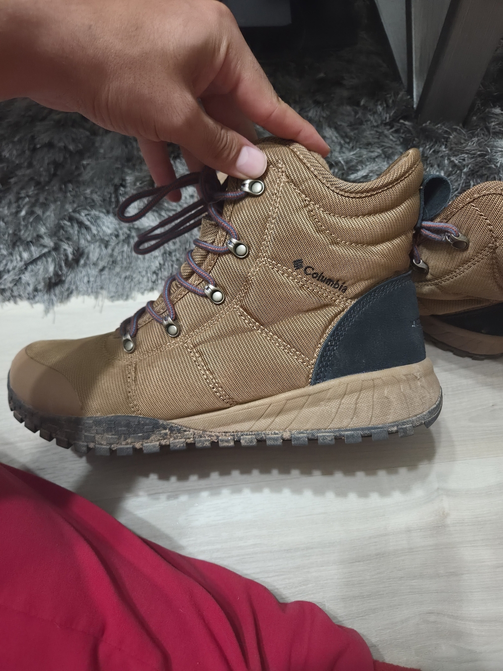 Columbia Men's Tan Brown Lace-Up Outdoor Boots